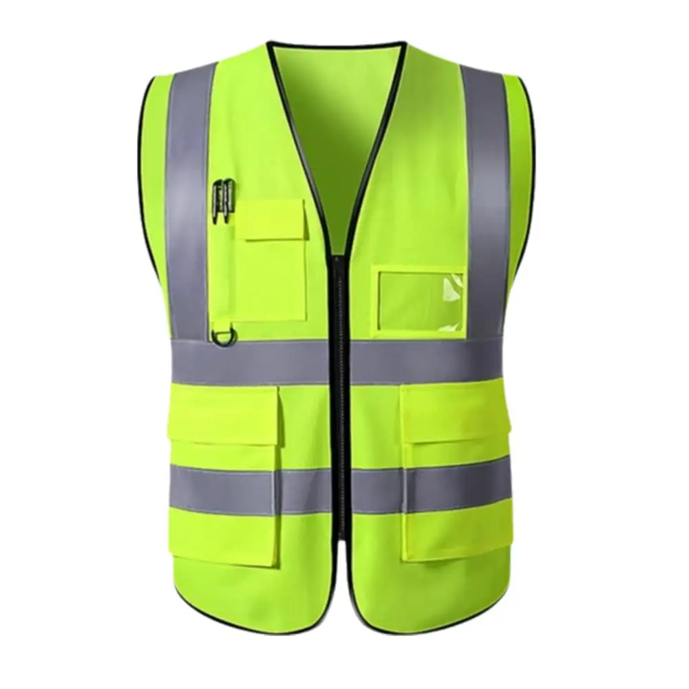 High Visibility Reflective Safety Vest Adjustable Reflective Security Vests Traffic Night Outdoor For Running Cycling Sport M5G7