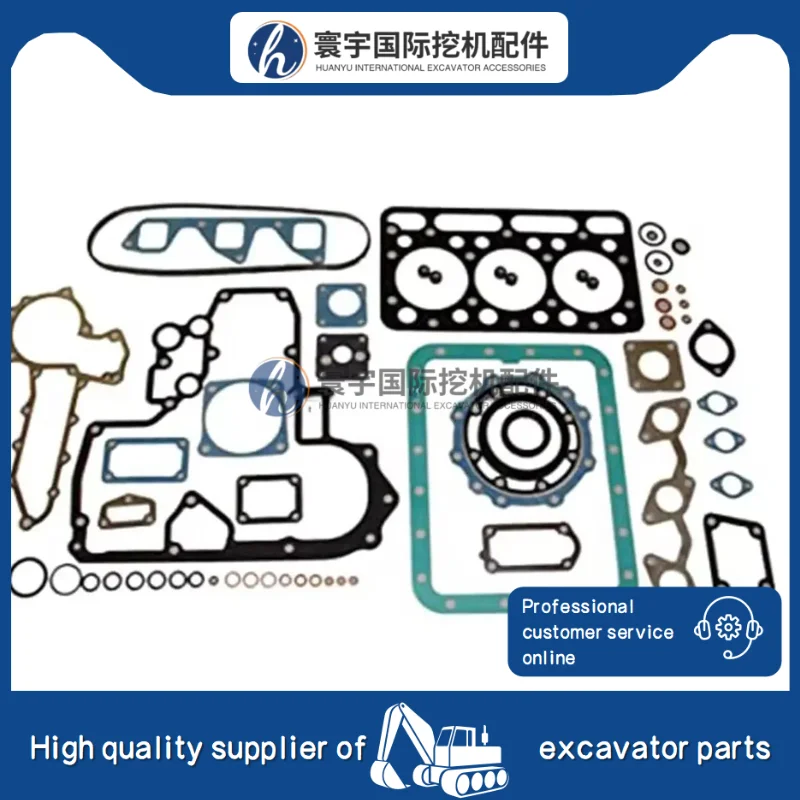 

D1703 Full Gasket Kit Upper and Lower Set Compatible with Kubota Tractor L3300DT L35TL Generator SQ1140 SQ3170 Machinery Parts