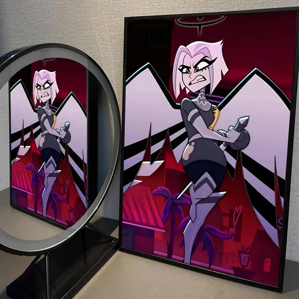 Anime Lute H-hazbin Hotel Poster Hochwertige Selbstklebende Wandkunst Dekorationen Farbdrucke Klebend – Detail 6