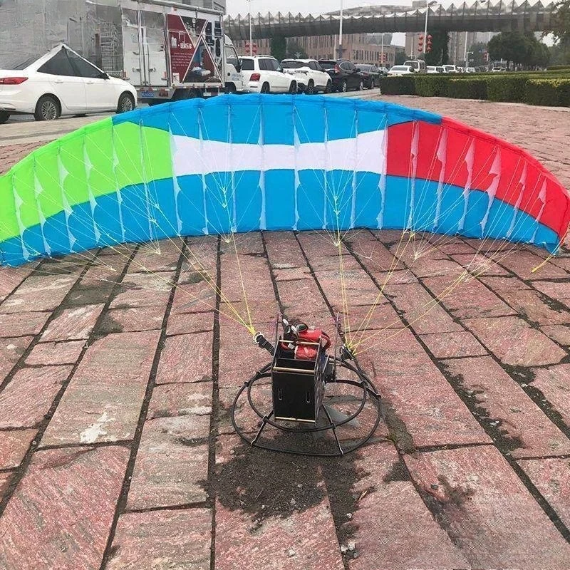 Paragliding powered delta wing, paragliding powered parachute, free flight