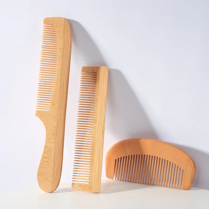 Peine de madera para masaje, cepillo para ventilación de pelo de bambú, cepillos para el cuidado del cabello y belleza, masajeador de SPA para el cabello