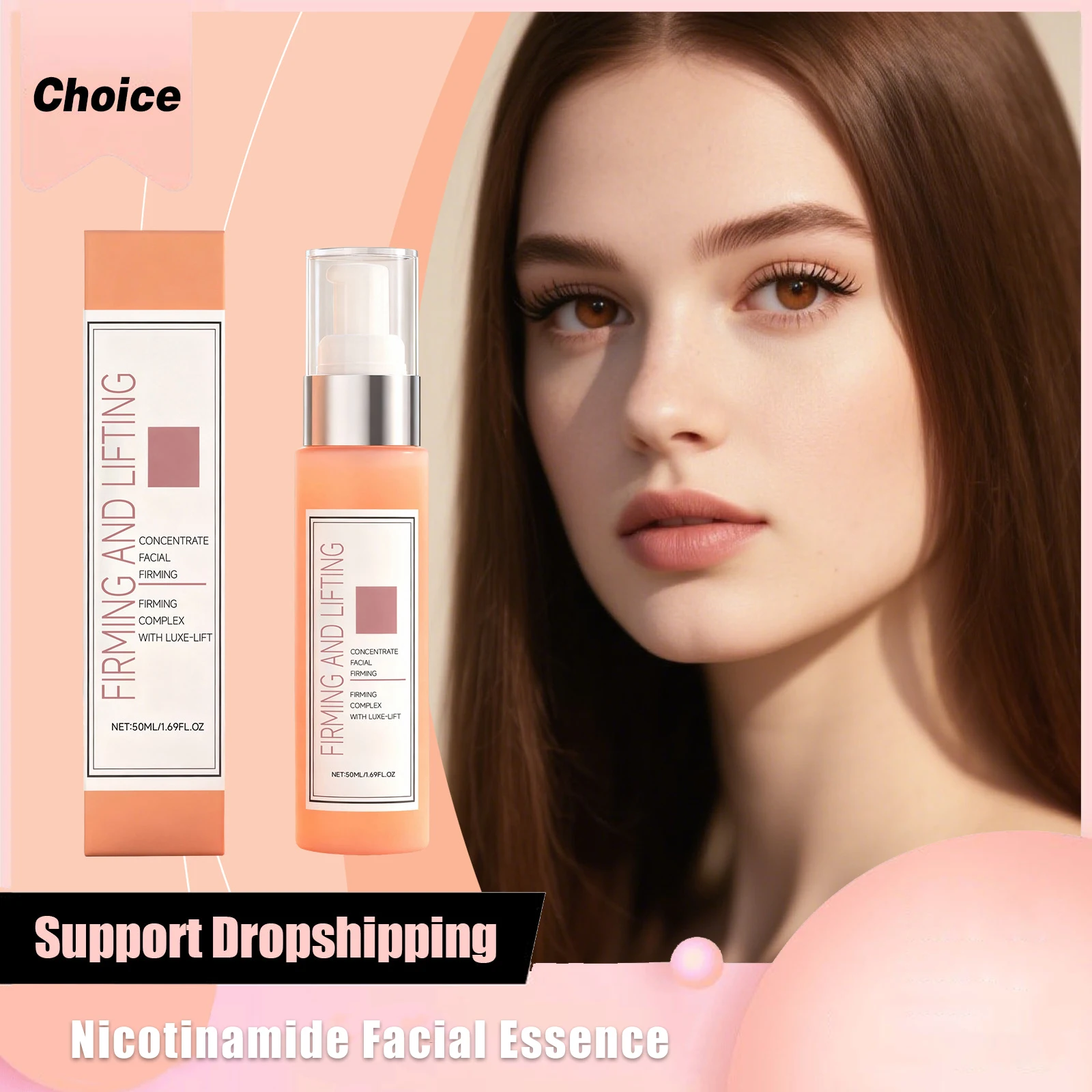 Hyaluronic Acid Firming Facial Essence Even Skin Tone Reduce Fine Lines Relieve Skin Discomfort Gentle Brightening Facial Serum