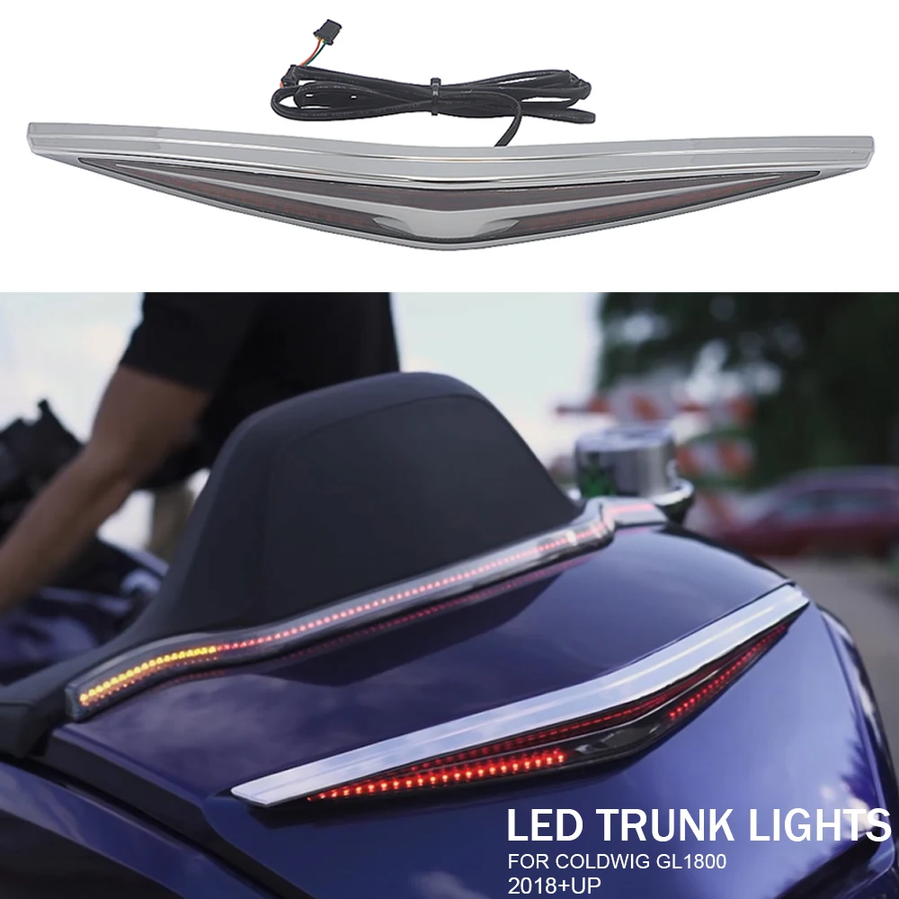 

Motorcycle Accessorie LED Trunk Light Chrome or Black For Honda Goldwing Gold Wing GL 1800 GL1800 2018 2019 2020