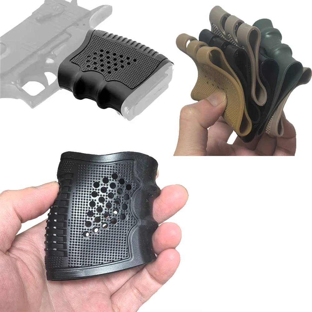 

Tactical Pistol Grip Rubber Airsoft Grip Sleeve Non-Slip Gun Grip Glove Protective Cover for Glock 17 18 19 M4 Accessories