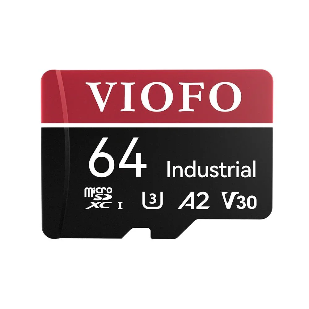 Tarjeta microSD de grado industrial VIOFO, tarjeta de memoria de alta velocidad U3 A2 V30 con adaptador