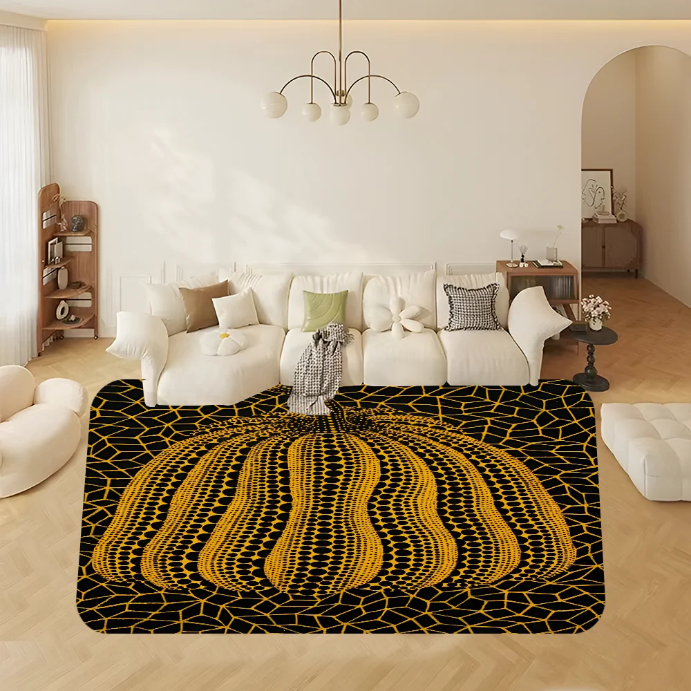 Yayoi Kusama   Floor Mat Bathroom Mat Kids Room Bedroom Decoration Balcony Anti-Slip Doormat Living Room Bedside Area Rugs