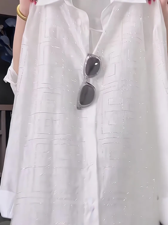 

Heavy Du Rhinestone irt Spring Summer 2025 New Women's Faion Beautiful Matching Top Korean Sle Loose Fit Long Sve