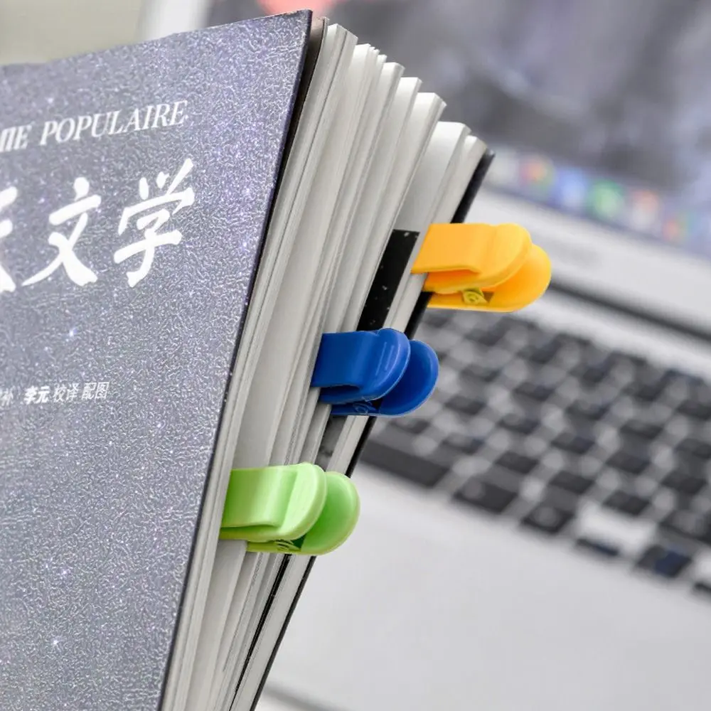 Duckbill Clip Silicone Bookmark Page Divider Pagination Mark Reading Bookmark Intelligent Design Convenient Book Clip Staionery
