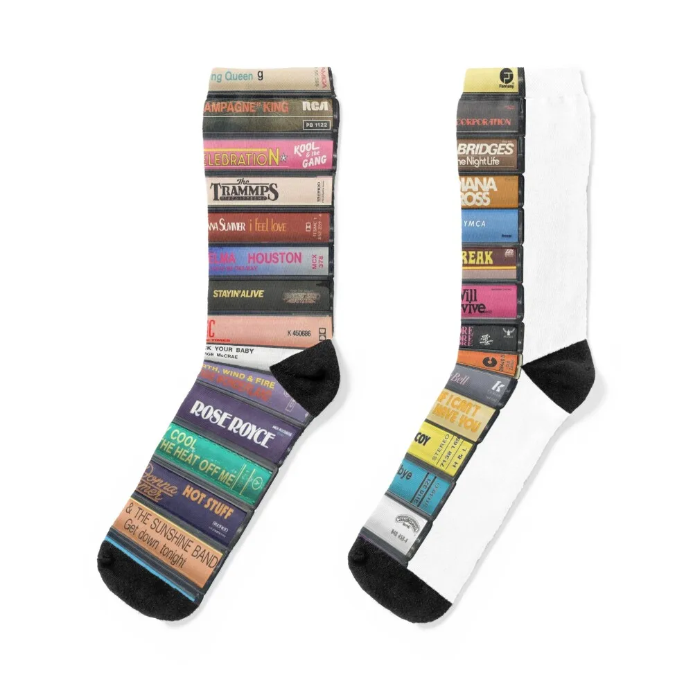 

Greatest Disco Music of All Time - носки с кассетным принтом Disco Anthems, хлопковые короткие мужские носки в стиле хип-хоп, женские