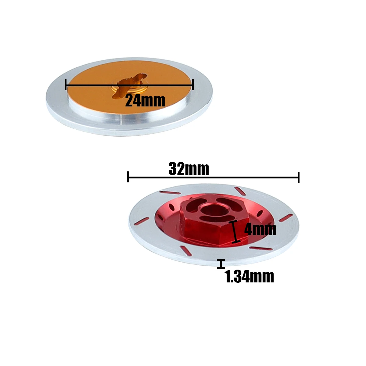 MN86 Aluminum Alloy Brake Disc Wheel Rim Box Hex Adapter 12mm for 1/10 Tamiya Tt-01 Tt02 HPI HSP 94123 RC on Road Racing Car