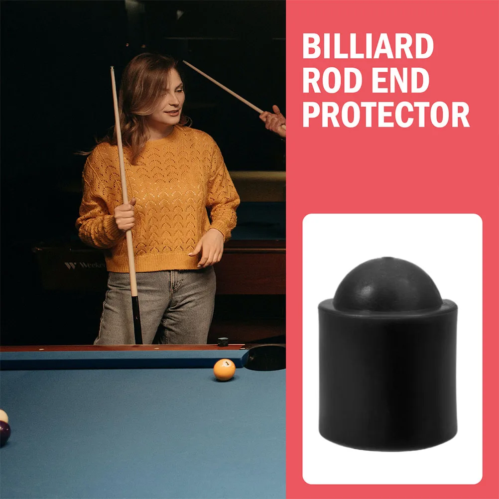 

12 Pcs Billiards Cue End Protectors Pool Accessories Replaceable Rubber Protective Covers for Cue Stick Tips Anti Rust