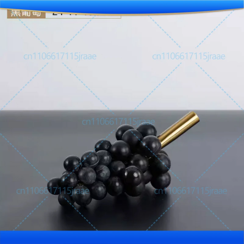 Minimalism Marble Grape String Sculpture Desk Decoration Imitation Grape Fruit Statue Room Aesthetics Decor Crafts Ornaments