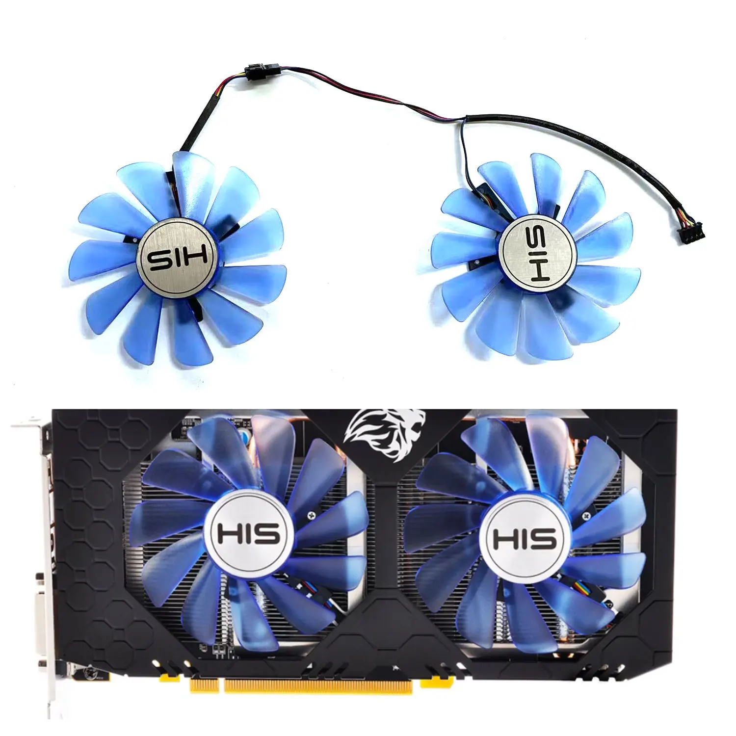 

FDC10U12S9-C 4PIN 8MM for HIS RX470 570 Graphics GPU Replacement Fan