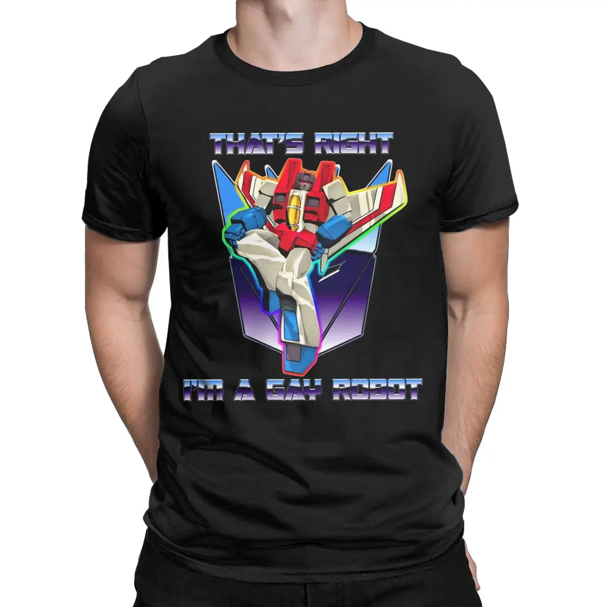 Men Women's Gay Robot Starscream Transformers T-Shirts Outfits Fashion Cotton T Shirts Tee Clothing Summer