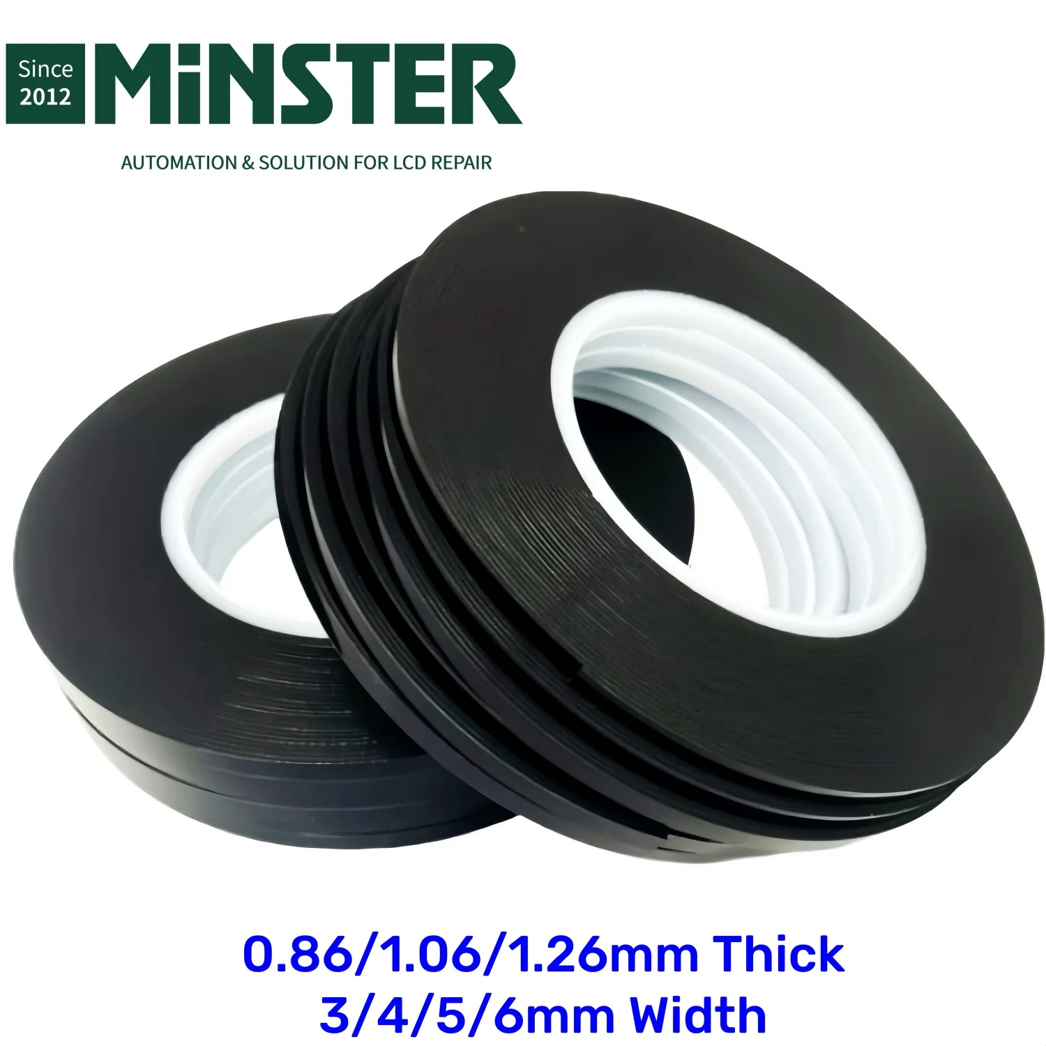 Double Sided Adhesive Foam Black Tape for LCD LED TV Screen Matrix Display Panel Frameless TVs Repair 3mm 4mm 5mm 6mm