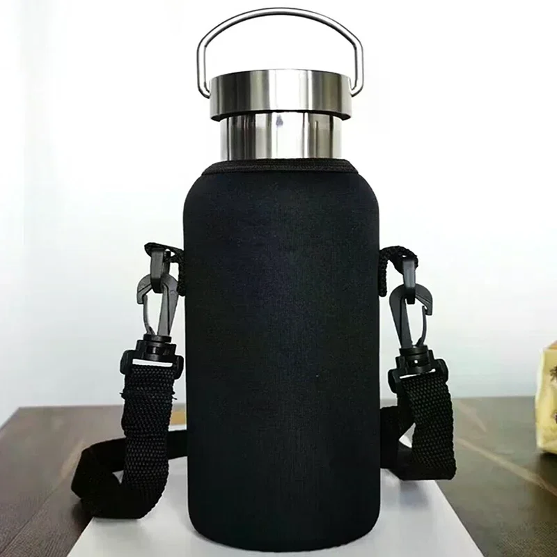 2 In 1 Portable Water Bottle Bag Outdoor Cup Cover Convenient Outdoor Travel Thermos Cup Cover Water Bottle Case view 3