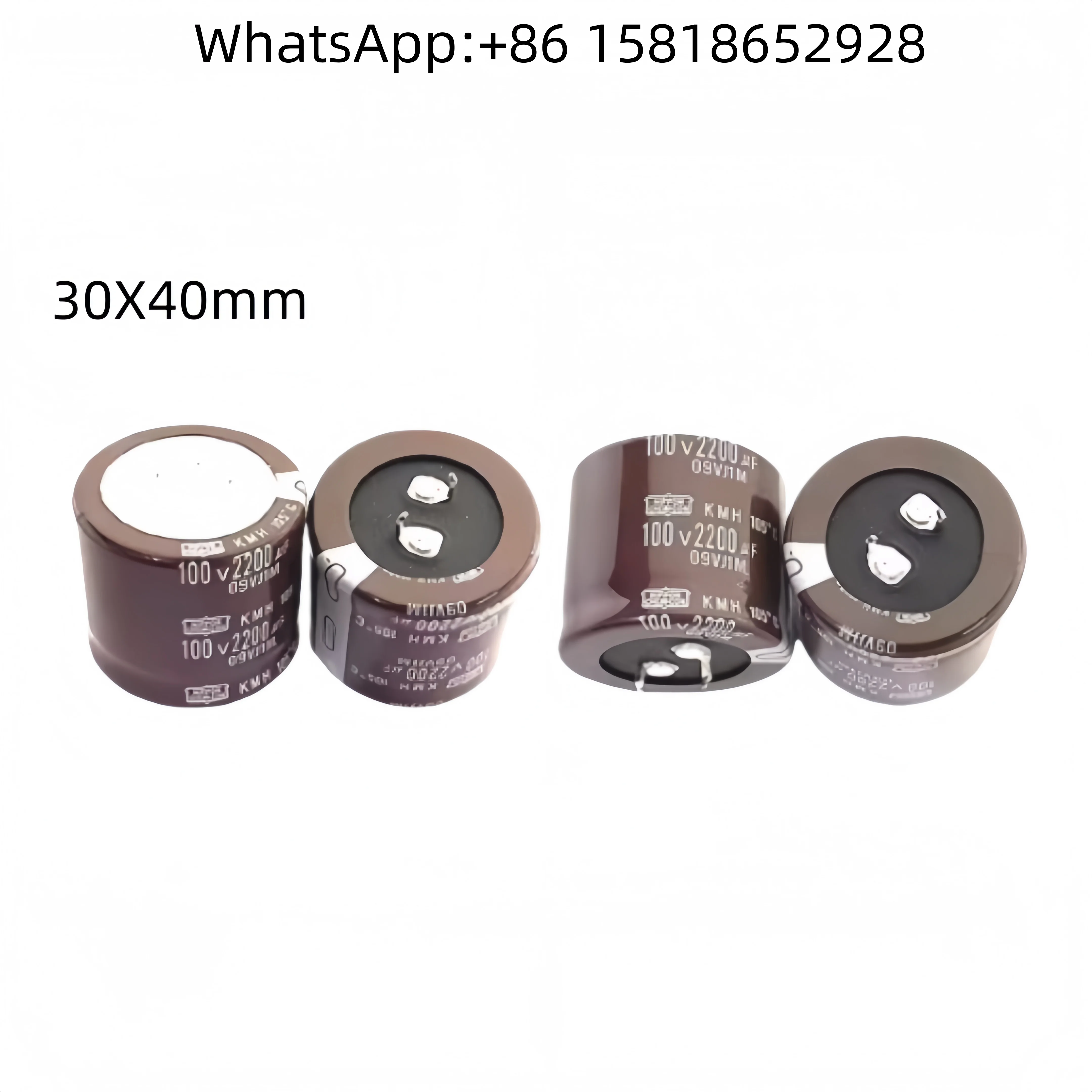 2pcs 100V2200UF 2200uf100v Size 30*40mm  Black Diamond Electrolytic Capacitor