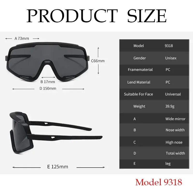 Men Women Sport Road Bike Sunglasses UV400 Rimless Cycling Glasses 2024 MTB Running Fishing Eyewear Male Bicycle Goggles Cyclist