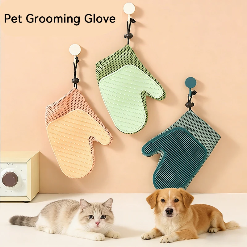 Pet Grooming Gloves for Cats And Dogs Fur Remover Tool Cat H