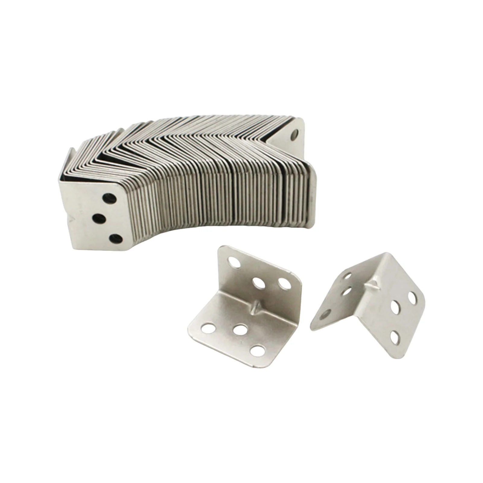 Heavy Duty L Bracket Right Angle Corner Brace for Cabinet Furniture Fixing 6 Hole Cold Rolled Steel Support Connector