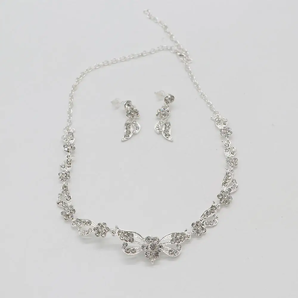 

Ornaments Jewelry Accessories Neckchain Wedding Jewelry Set Korean Style Earrings Necklace Earring Tiara Set Women Necklace