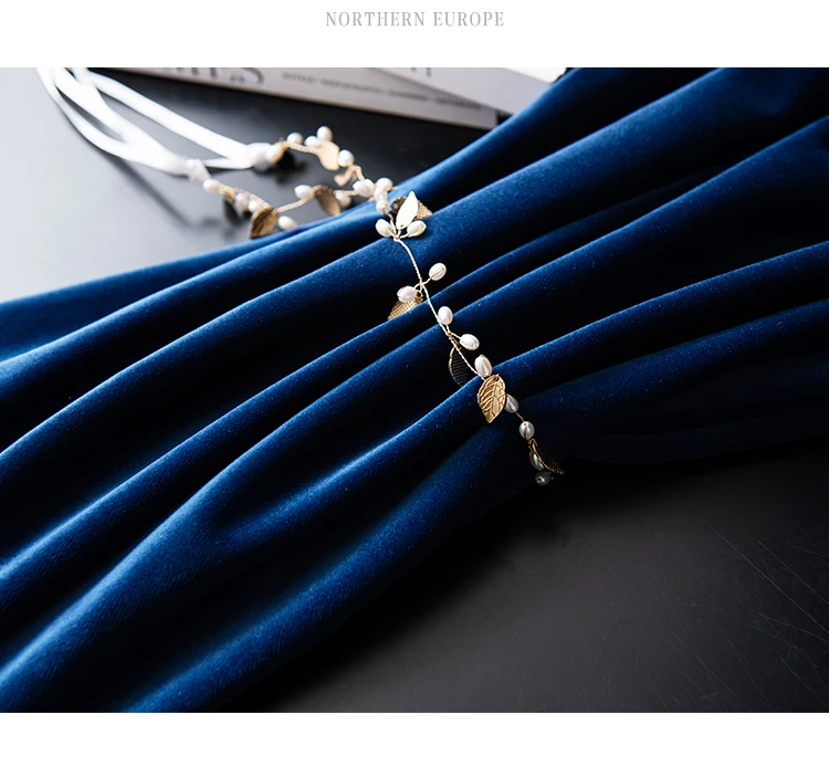Rideau De Fenêtre Velours Bronze Et Bleu - Broderie Tulle - Salon M1587