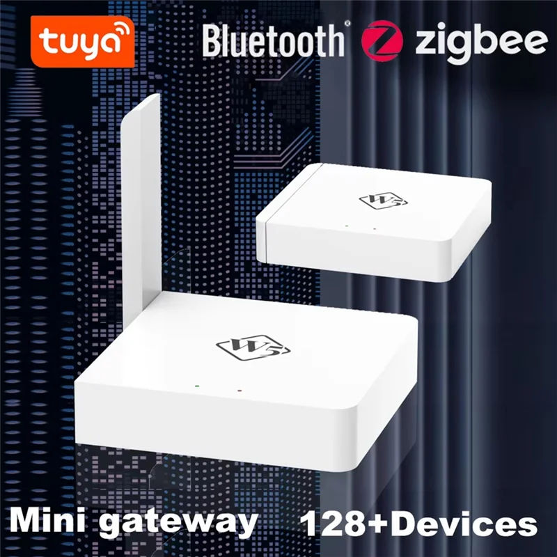 【Быстрая доставка】Новый беспроводной шлюз W5 Tuya Zigbee + Bluetooth-концентратор, многорежимная расширенная версия, может доступть 128 + дополнительные устройства