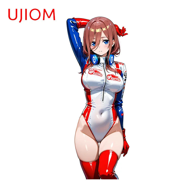 UJIOM Nakano Miku Big Boobs Character Wall Sticker Alluring Girl Sunscreen JDM Decal Fashionable Bathroom Adhesive Wallpaper