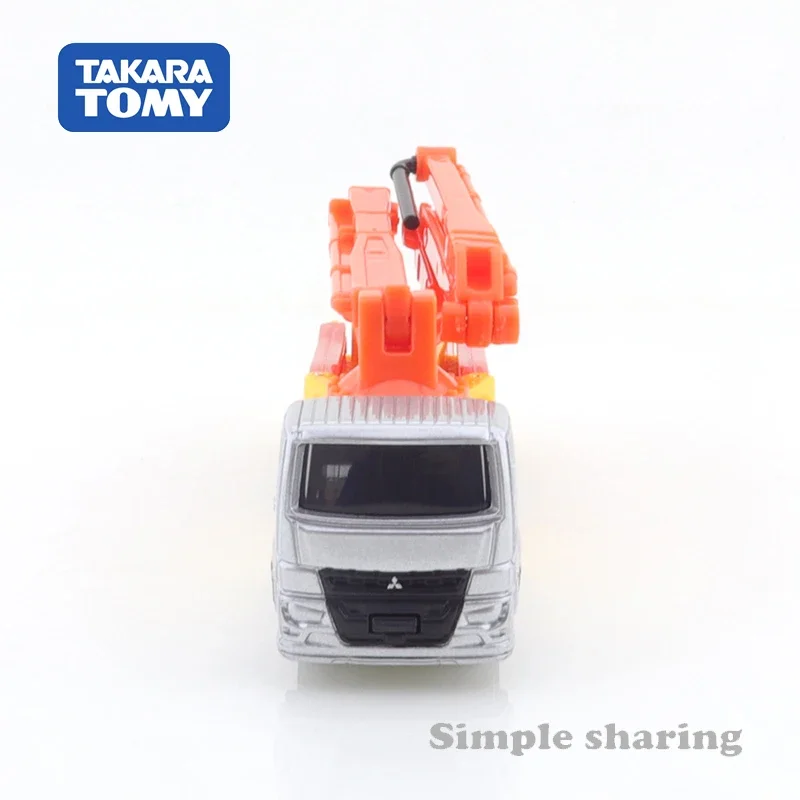 Takara Tomy Long Type Tomica No.127 Mitsubishi Fuso Super Great Concrete Pump Truck Collection Car Model Toys Ornaments