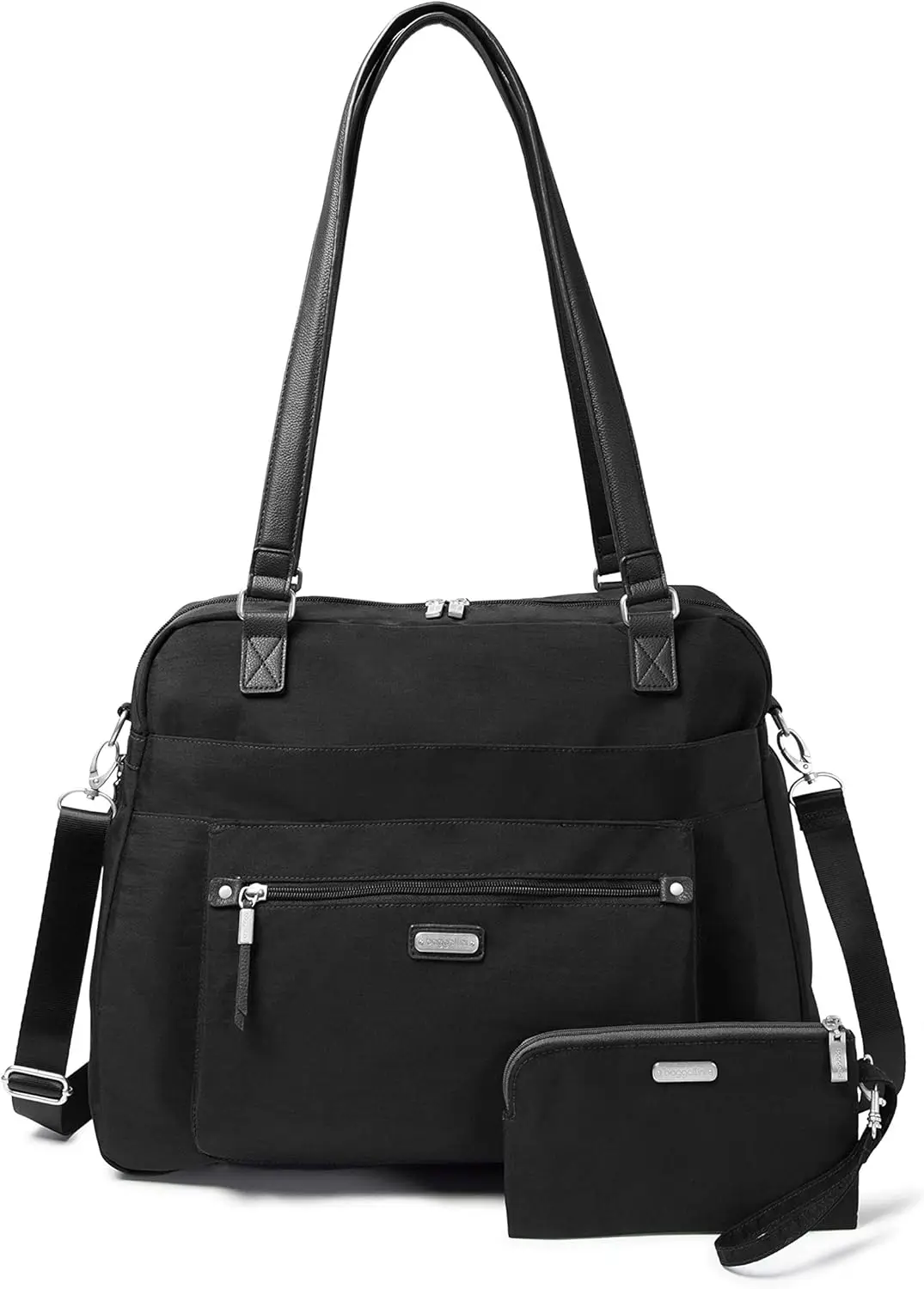 

Expandable Laptop Tote with RFID Phone Wristlet, Overnight Travel Bag