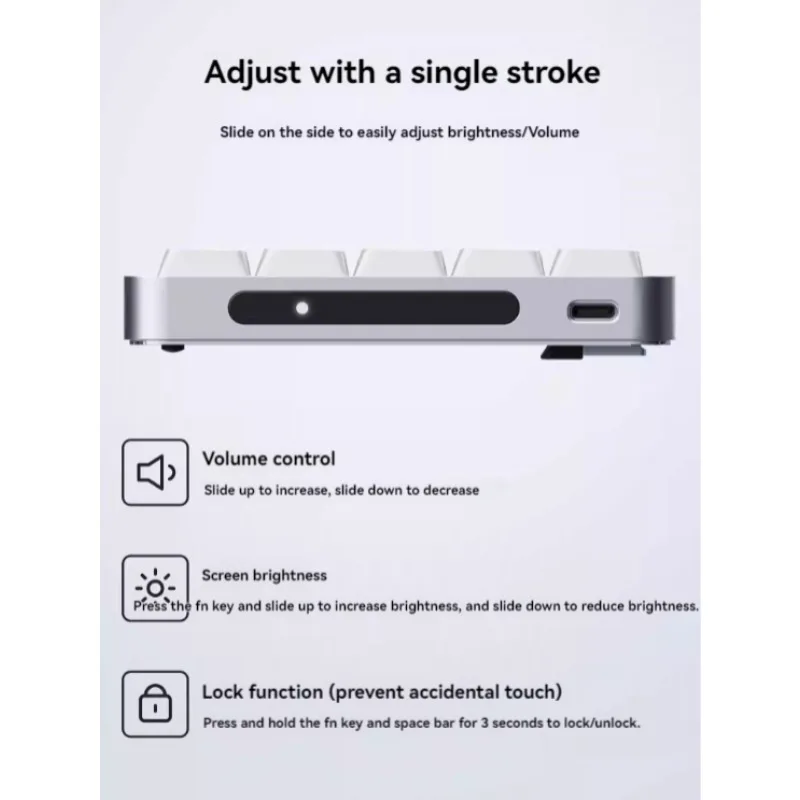 

FLOW2 Mechanical Keyboard Custom Kailh Low Profile Tri - Mode Wireless Bluetooth E-sports Gaming Office Keyboard 68 84 100Layout