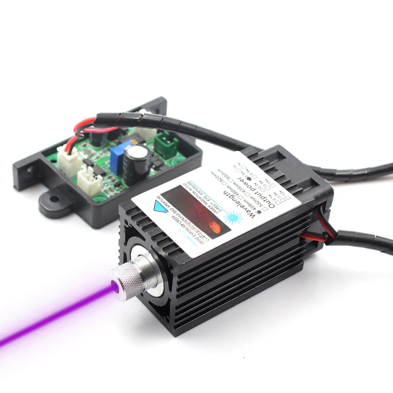 

405nm 500mW blue-violet laser High-power DIY engraving laser module 12V laser head with TTL PWM adjustable focus 3D printer