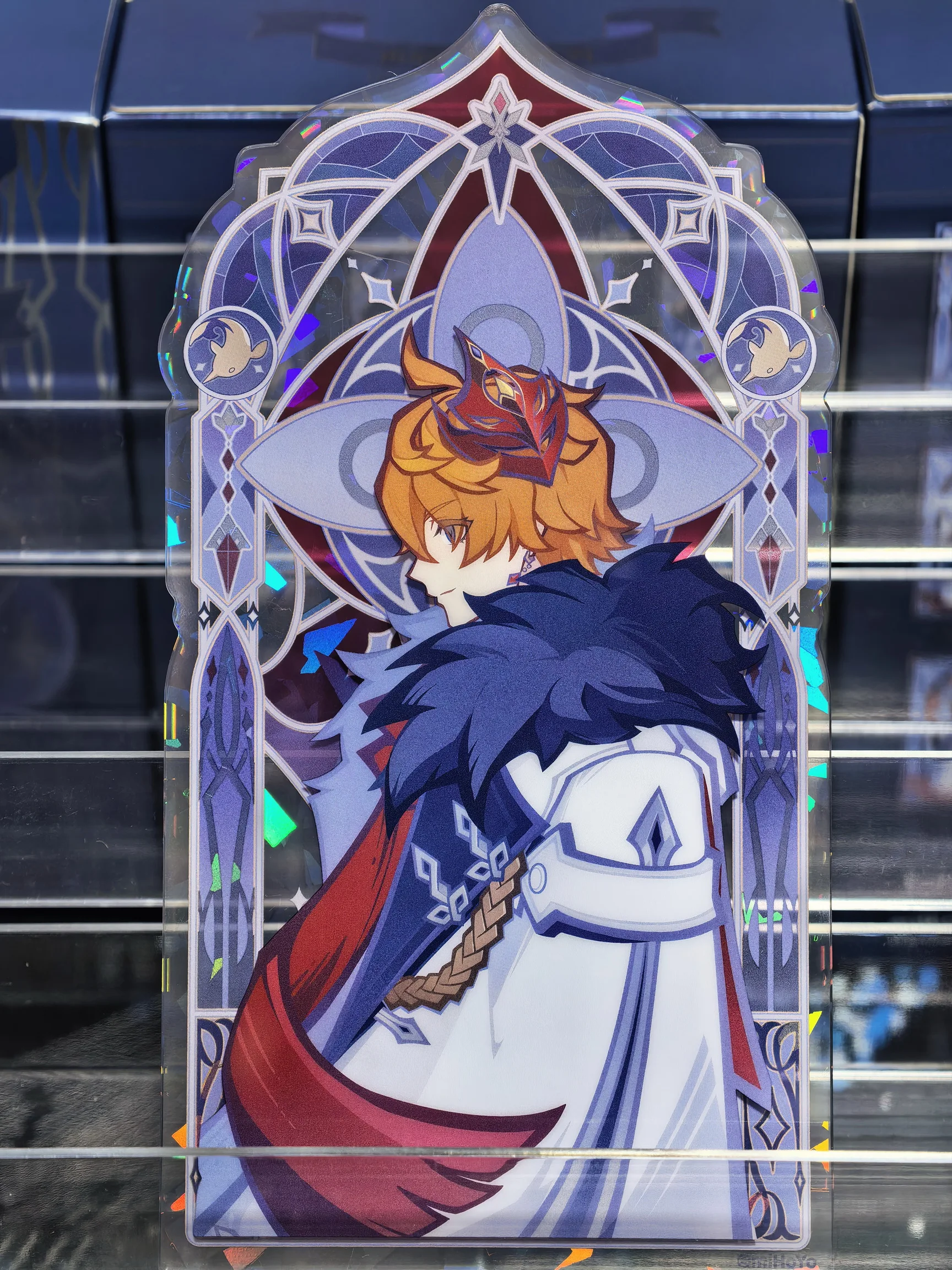 Fatui Tartaglia Gongzi Genshin Impact Official Frost Flame Series Combinable Acrylic,badge Light-Diffusing