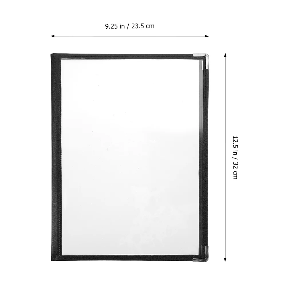 

Clear Binder Cover Restaurant Menu Binder Daily Use Restaurant Loose-leaf Folder