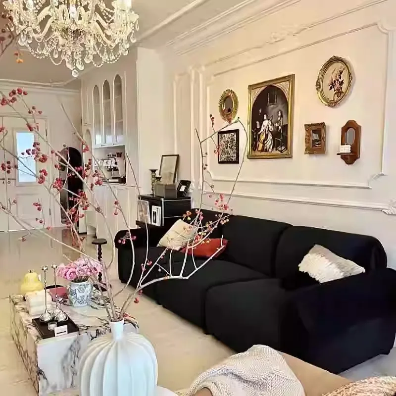 Sofa Ruang Tamu Lantai Nordik Lounge Desain Sofa Ruang Tamu Rumah Kecil Minimalis Individu Menciptakan Furnitur Trendi Muebles