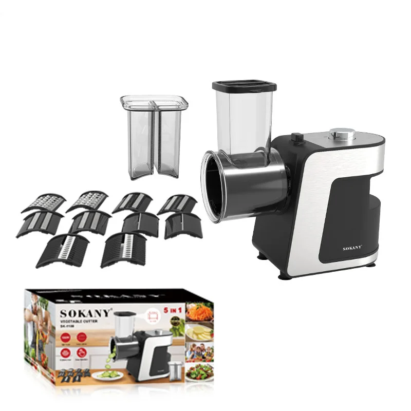 Electric vegetable cutter multi-function vegetable cutter shredding and slicing all-in-one machine potato grater cucumber cutter