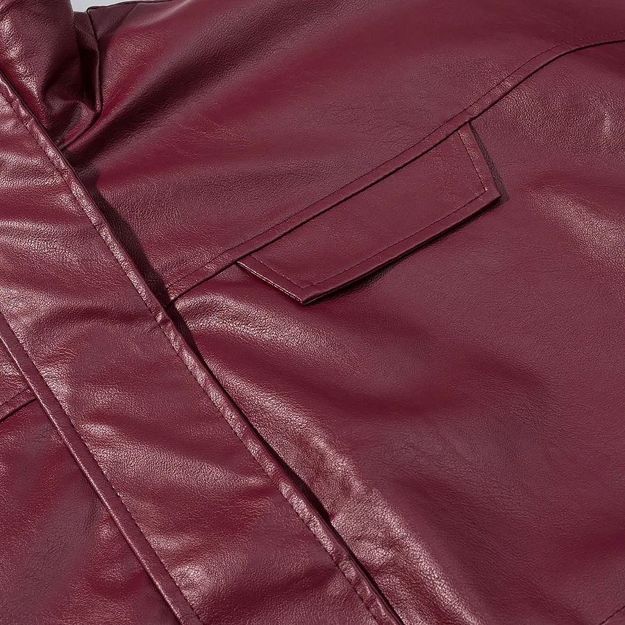 JNLEAOG Jesienna Nowa Kolekcja Damska Wszechstronna Moda Elegancki Design Wysoka Jakość Skórzana Kurtka Odzież Wierzchnia Biznesowy Casual Długi...