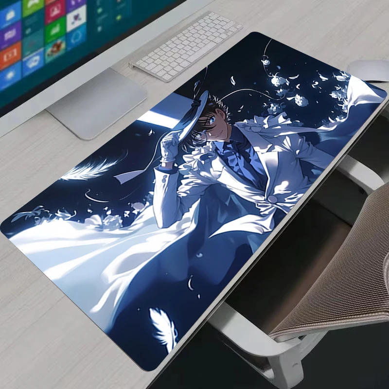 Anime Mousepad Large Gaming Desk Mat XXL Extended Mouse Slip Rubber Base Smooth Keyboard Mat Gamer Gift D-Detective Conan