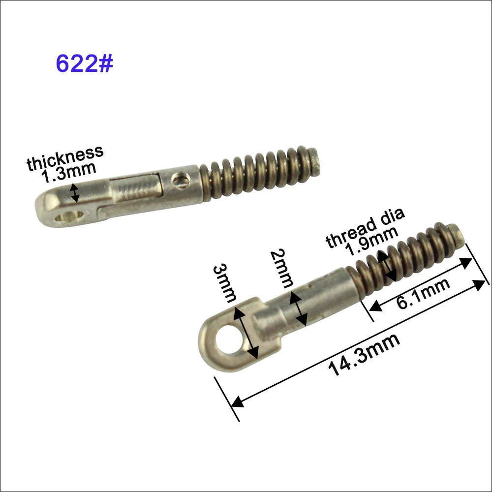 100pcs Eyeglasses Spring Insert Glasses Repairing Flex Temples Optical Frame Broken Replacement Part Accessory view 5