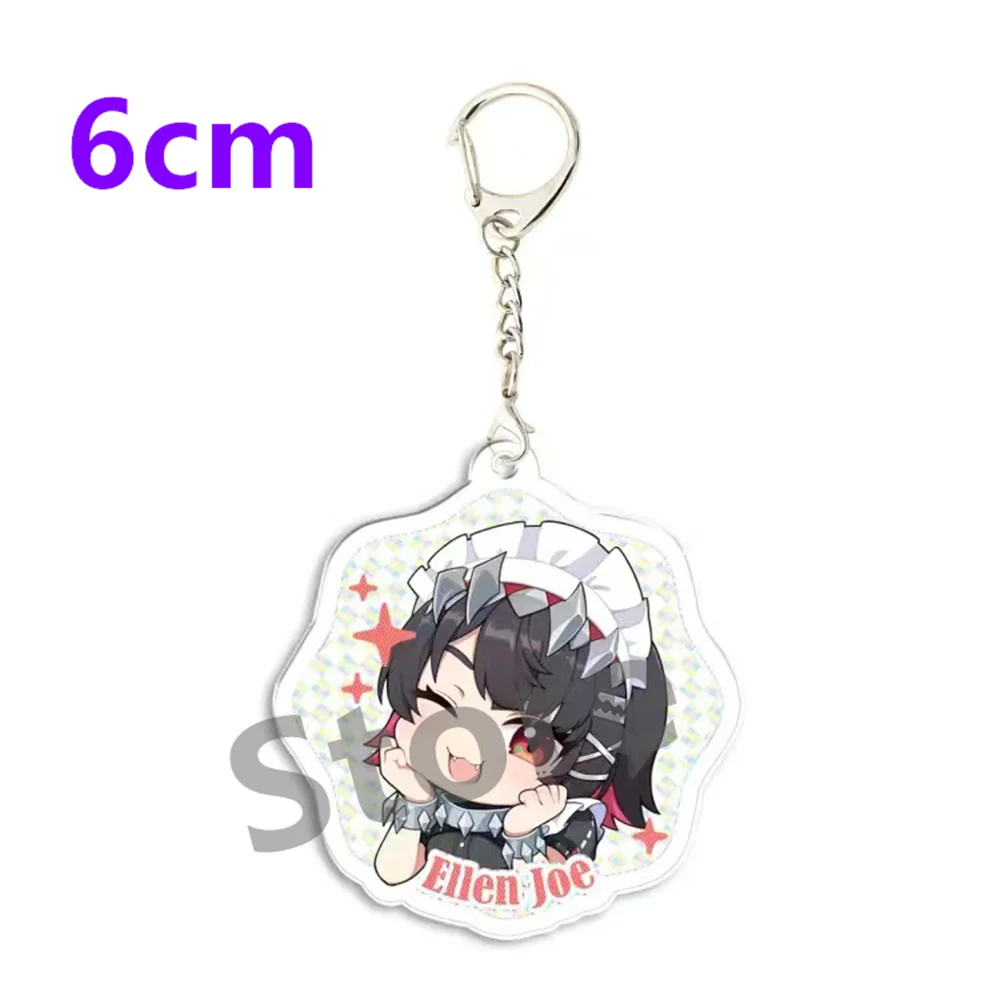 Game Zenless Zone Zero Acrylic keychain schoolbag pendant cute gift collection for friends 6cm
