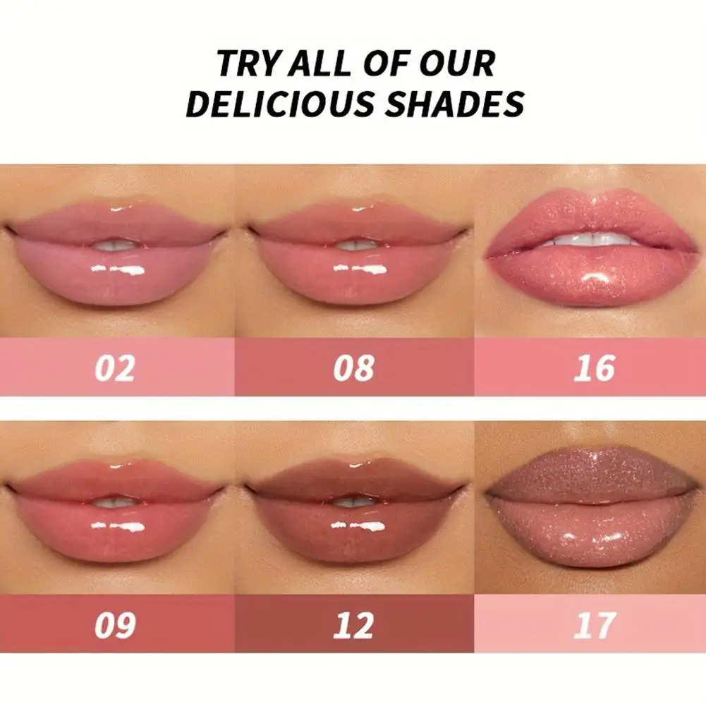 6 Color Mirror Pearl Lip Gloss Waterproof Long Lasting Moisturizing Liquid Lipstick Shimmery Glitter Lip Gloss Women Lip Makeup