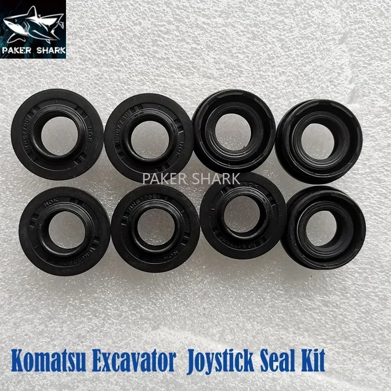 

Для Komatsu PC120-5 PC120-6 кнопка джойстика комплект сальника уплотнительное кольцо 702-16-71150 комплект для ремонта джойстика экскаватора