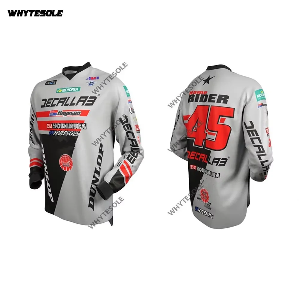 2023 Team cutsom bmx motocross jersey bike enduro mtb cycling jersey Long sleeve downhill Motorcycle bicycle clothing