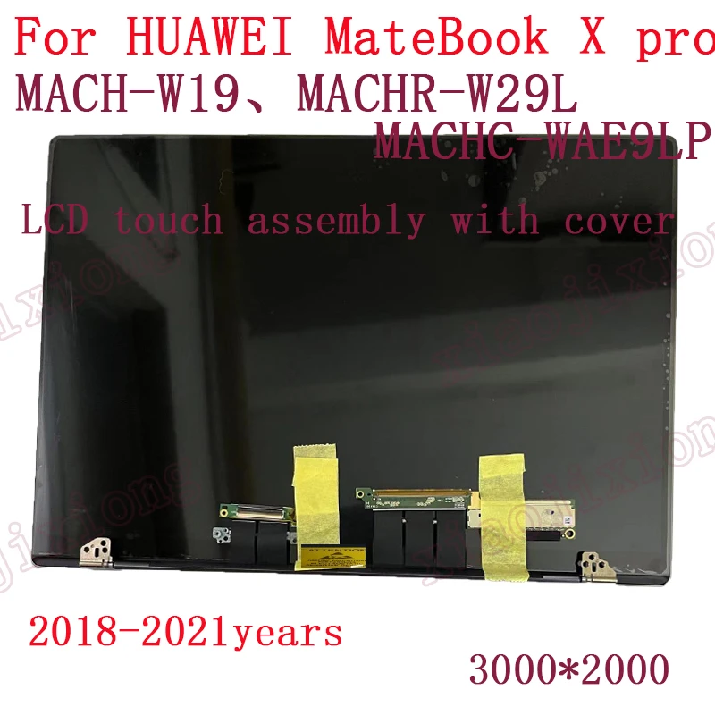 

13.9 inch for Huawei matebook x pro original touch screen MACHC-WAH9LP WAE9LP touch screen LCD screen assembly gray components