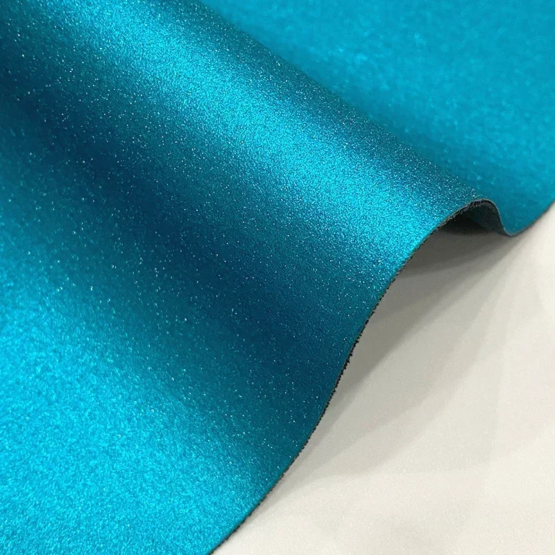 Frosted Glitter Faux Leather Roll Matte Solid Jelly Color Sparkle PU Synthetic Fabric for Bow DIY Crafts Sewing Needlework Bow