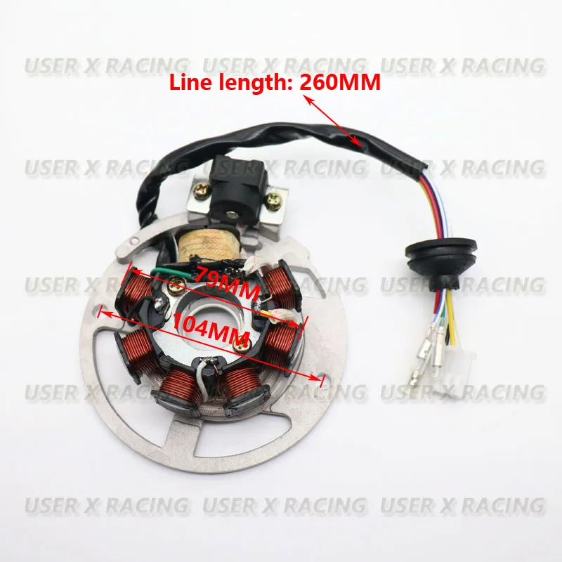 USERX uniwersalne akcesoria motocyklowe stojan cewki generatora zapłonu silnika dla YAMAHA Eton JOG50 XH90 CG50 GY6 50cc