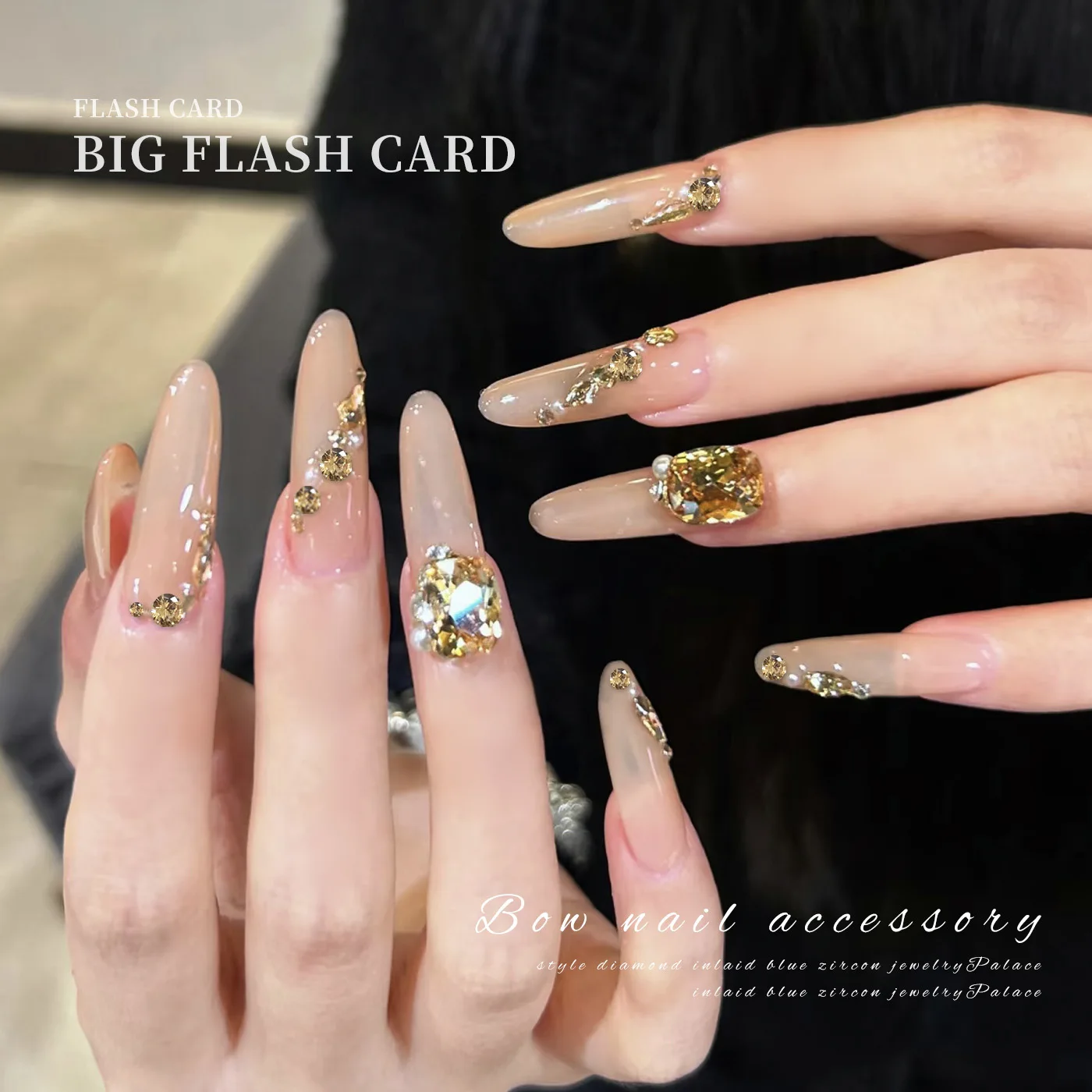 1 Słoik Błyszczących Cyrkonii 5A Champagne Mini Okrągłe Cyrkonie do Zdobienia Paznokci 1.5-5mm Szpiczaste Diamenty Dekoracyjne do Manicure, Koraliki do Wypełniania, Zestawy Ozdób