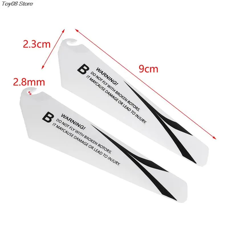 New 4Pcs 7.2/9CM Spare Blades Fans For R/c Mini Helicopter CH002 CH023 Drone Copter Toys Spare Parts Accessories RC Toy Parts