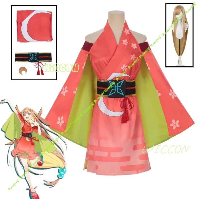 

Cosmic Princess Kaguya Chou Kaguya hime Cosplay Costume Wig Kimono Dress Headwear For Women Girls Festival Carnival