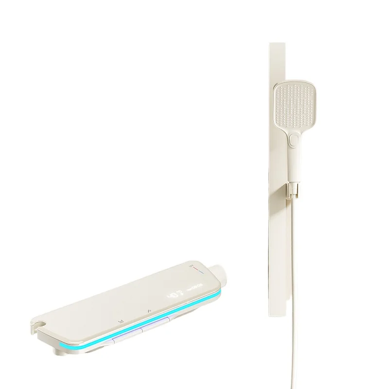 

White smart digital shower shower household bathroom bath thermostatic toilet pressurized shower